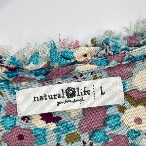 NATURAL LIFE Floral Dress - Blue and Red - Picture 7 of 16